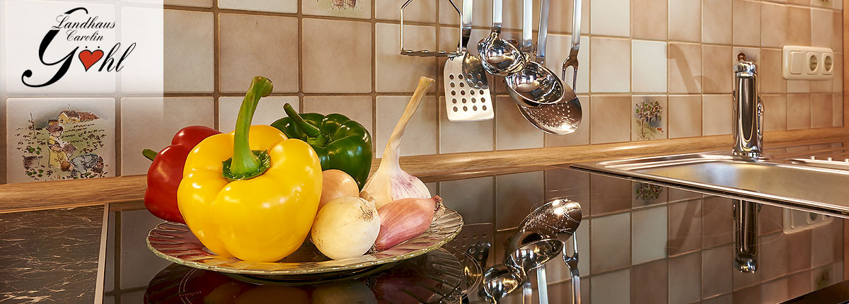 Küche Ferienwohnung 1 Südbalkon