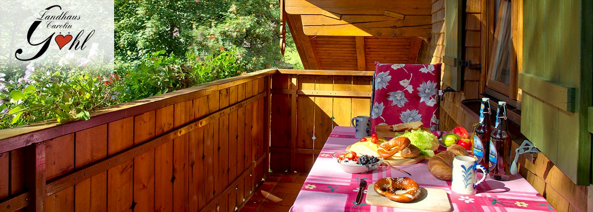 Westbalkon Ferienwohnung 3