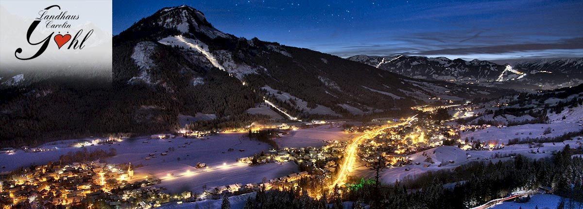 Bad Hindelang bei Nacht