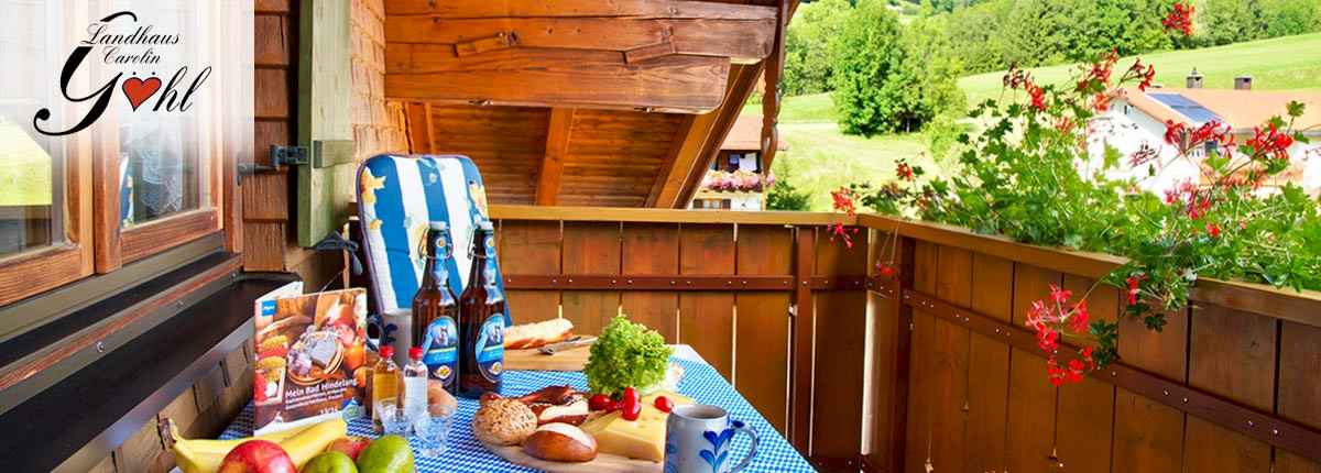 Aussicht Ostbalkon Ferienwohnung 2
